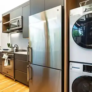 Short Term Rental Kichen with laundry facilities